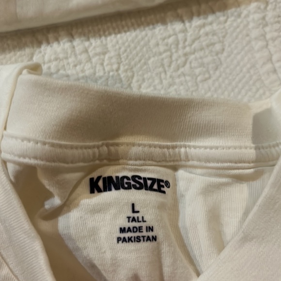 King size Muscle White Tee’s. Bundle of 3. New in package. Large Tall. - Picture 3 of 9